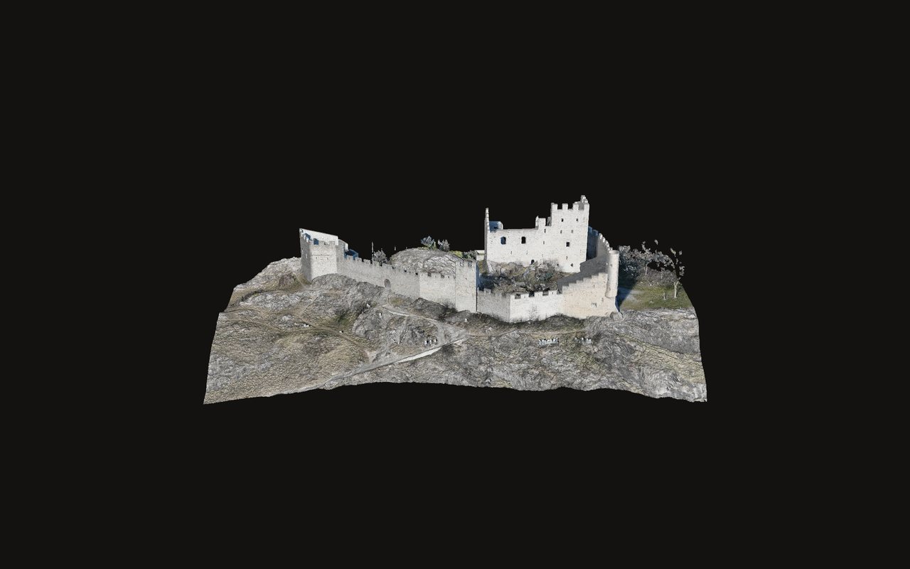 Tourbillon castle – Initial photogrammetric model