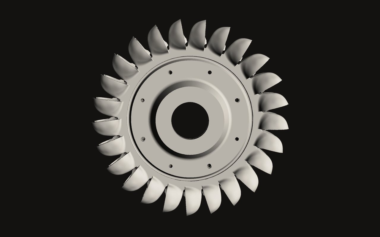 Pelton-Turbine mit Verschleiss