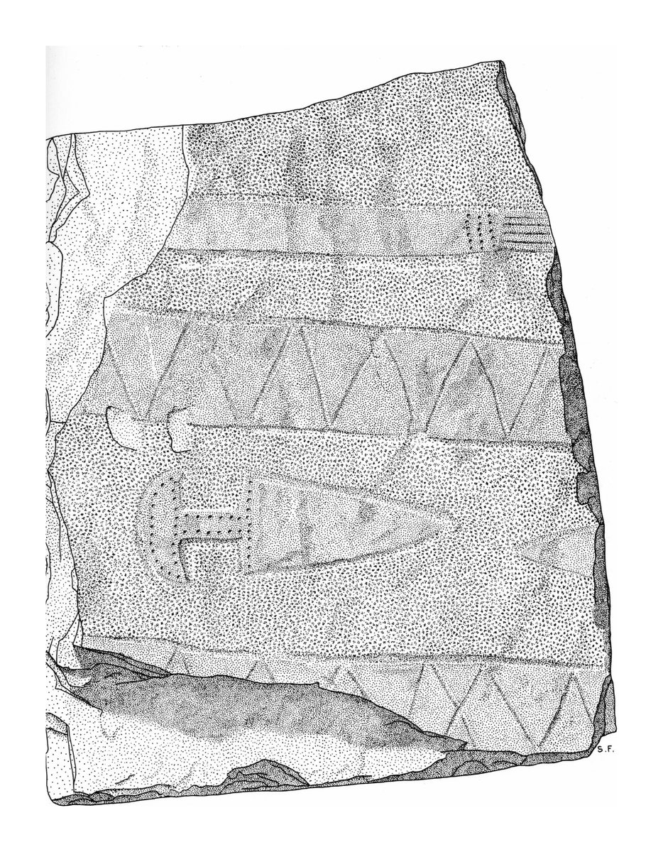Archäologische Zeichnung — Stele 16