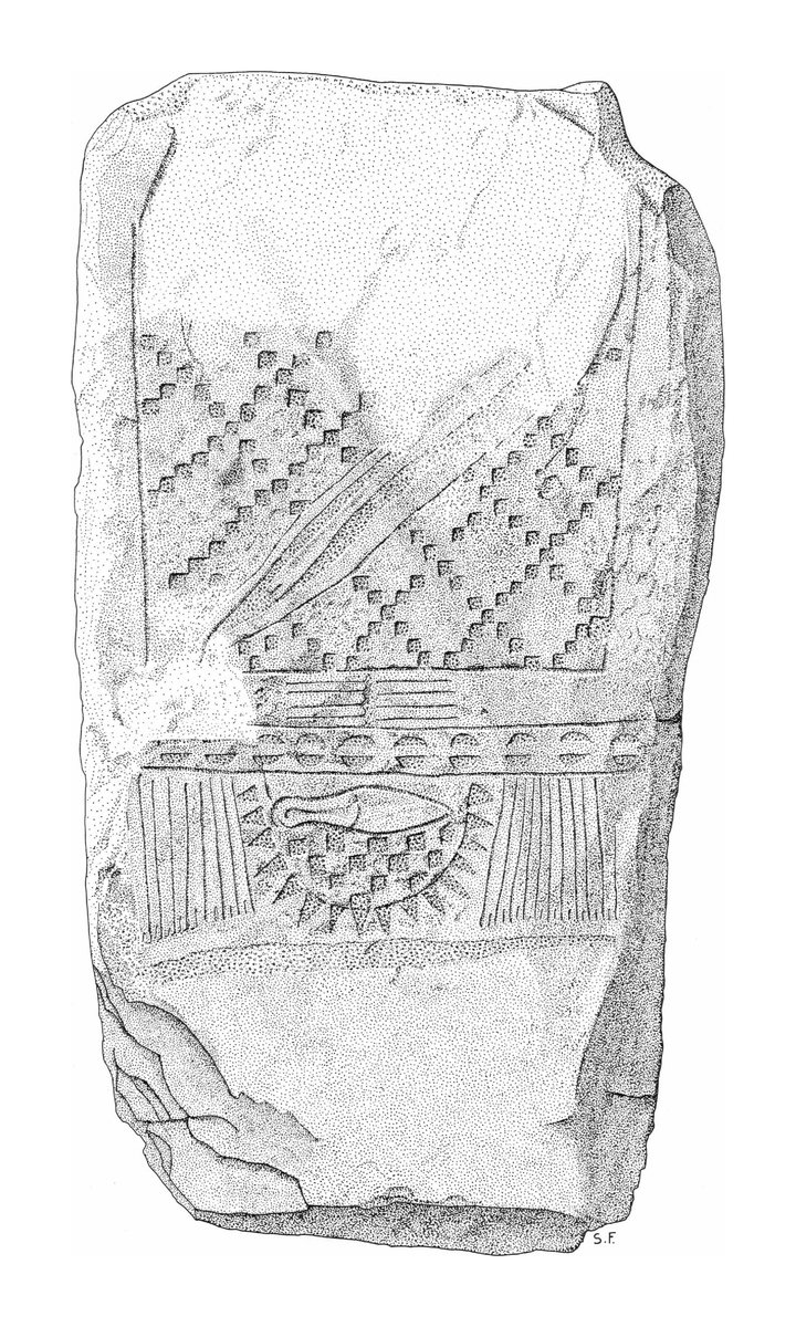 Archäologische Zeichnung — Stele 18