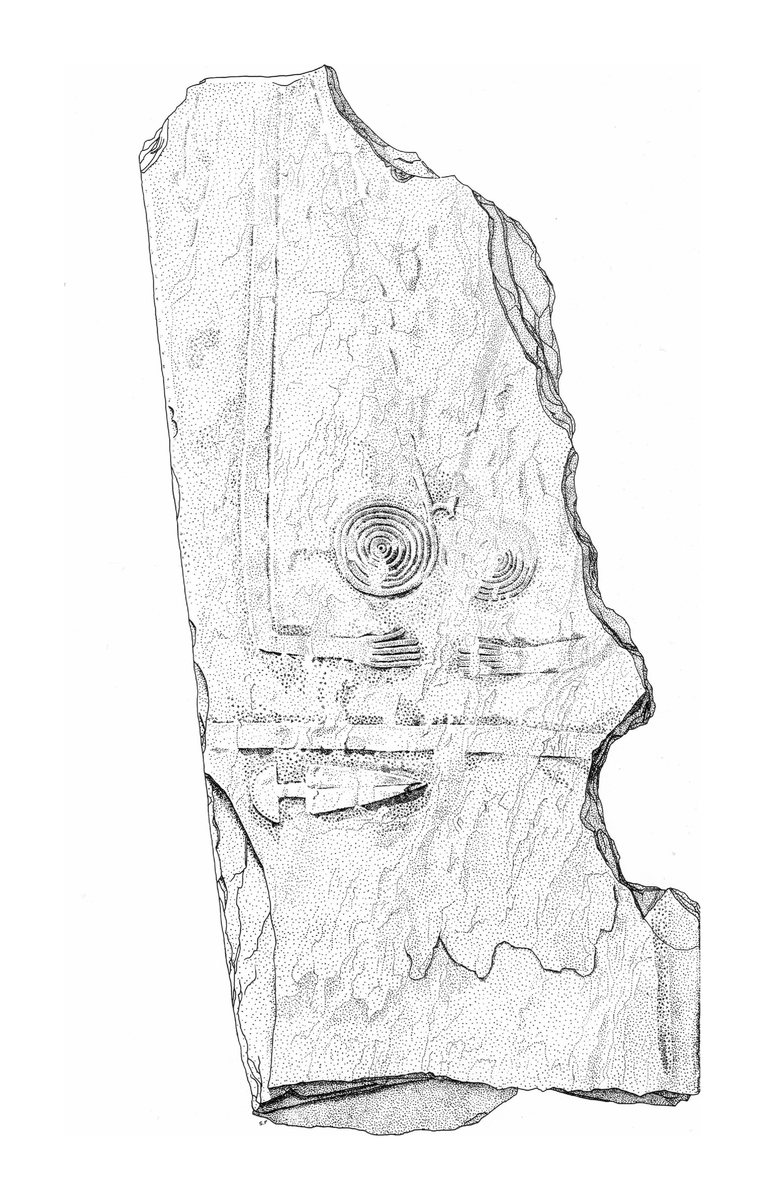 Archäologische Zeichnung — Stele 2