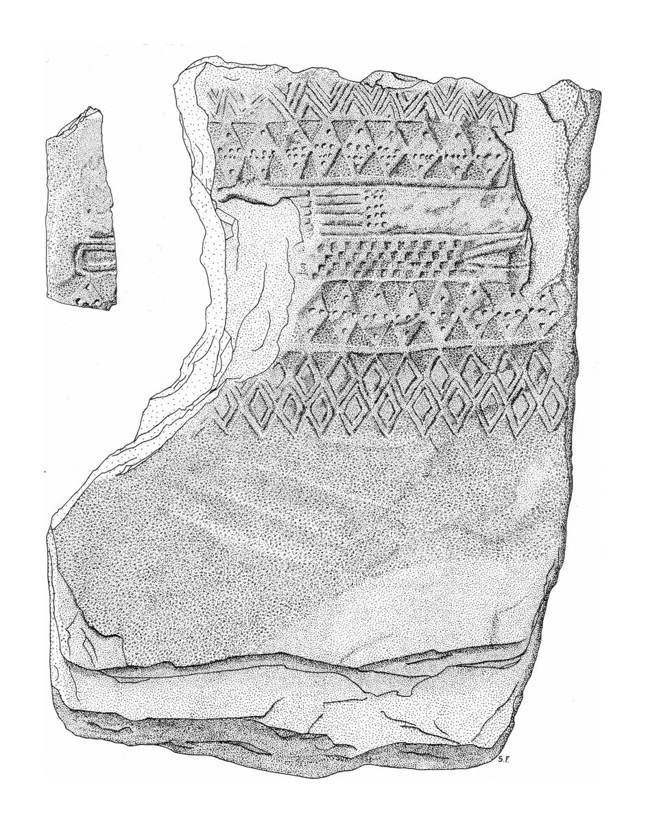 Archäologische Zeichnung — Stele 6