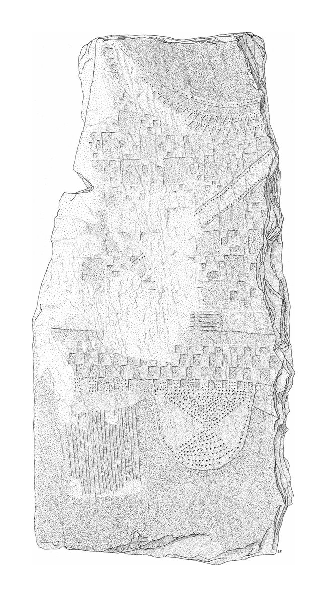 Archäologische Zeichnung — Stele 8