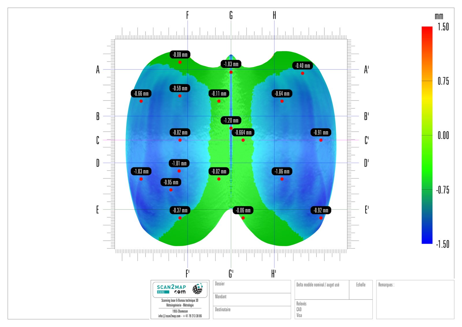 Report — Pelton turbine bucket, 1/7