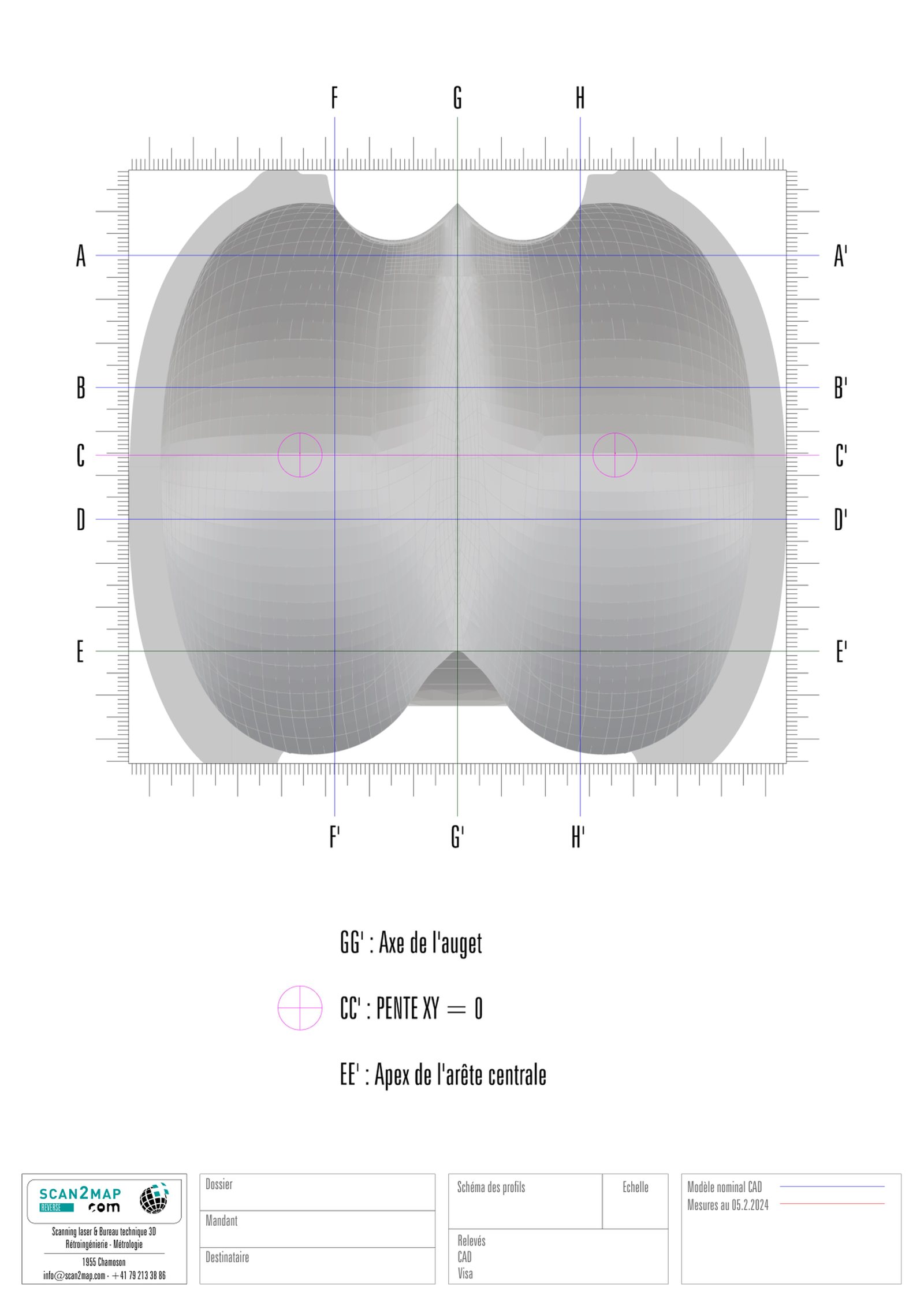 Report — Pelton turbine bucket, 4/7